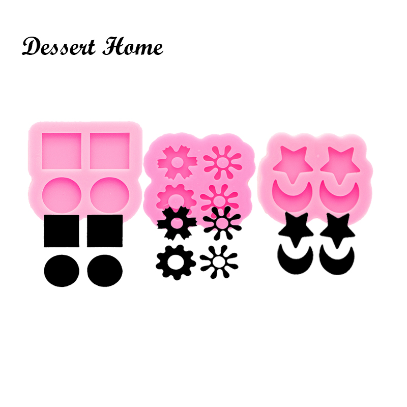 Butterfly Rubber Sheet - Полимерные художественные серьги-гвоздики DY0898 в виде