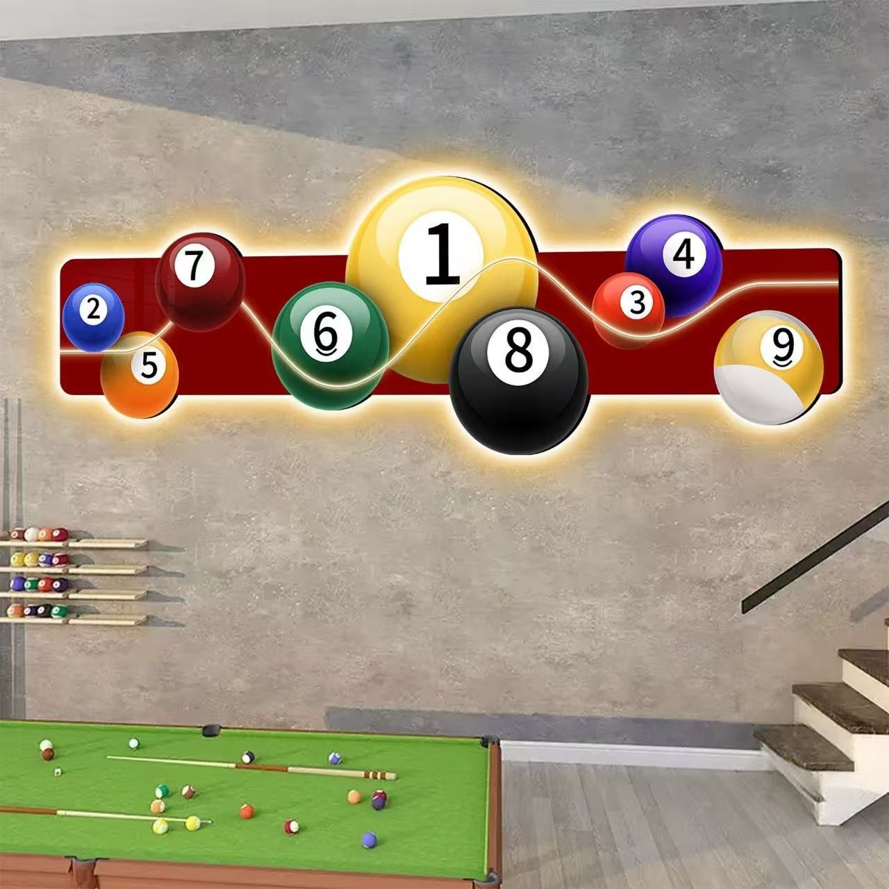 Светодиодная светящаяся картин – обзор и цена Hall Table Tennis